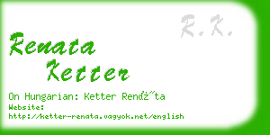 renata ketter business card